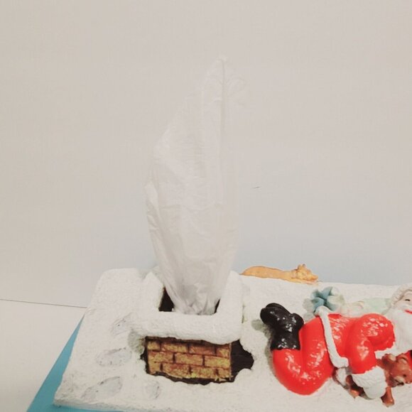 Sassy Santa on Roof 3D Christmas Tissue Box Hold Cover Tokyo Japan Rotary Hero - Picture 14 of 16